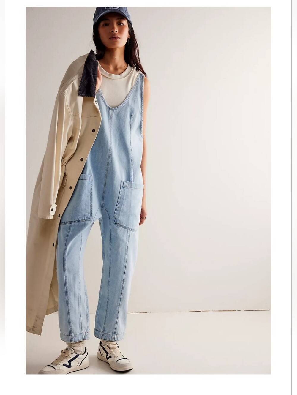NWT L Free People High Roller Jumpsuit